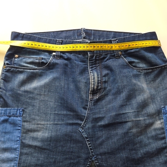 Refashioned Denim Maxi Skirt (M/L) - Picture 6 of 6